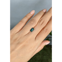 1.49 Ct. Bluish Green Tourmaline from Mozambique Life Style