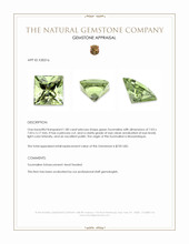 1.80 Ct. Green Tourmaline from Mozambique Appraisal