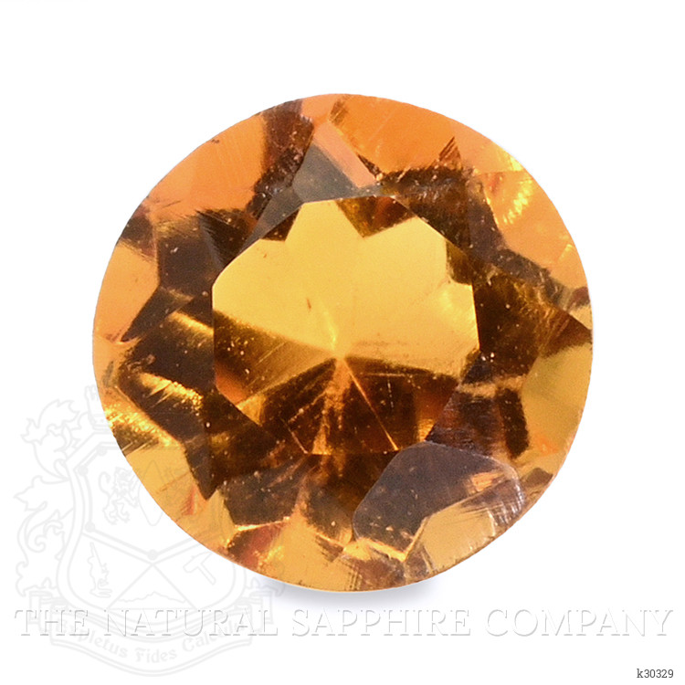0.24 Ct. Orangish Yellow Citrine from Ceylon (Sri Lanka)