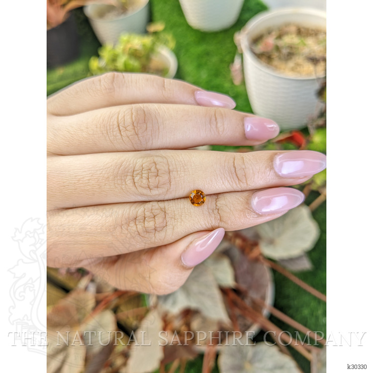 0.46 Ct. Yellowish Orange Citrine from Ceylon (Sri Lanka)