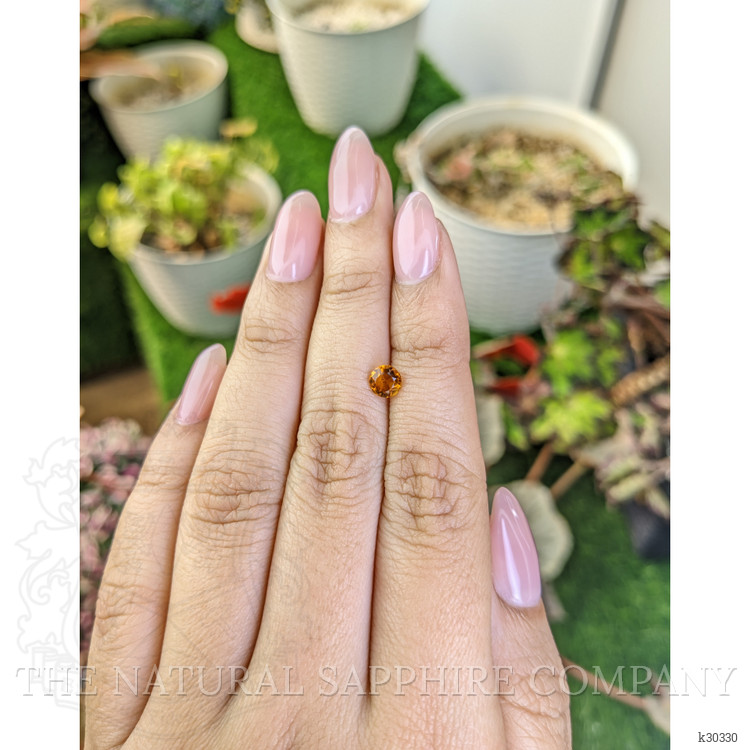 0.46 Ct. Yellowish Orange Citrine from Ceylon (Sri Lanka)
