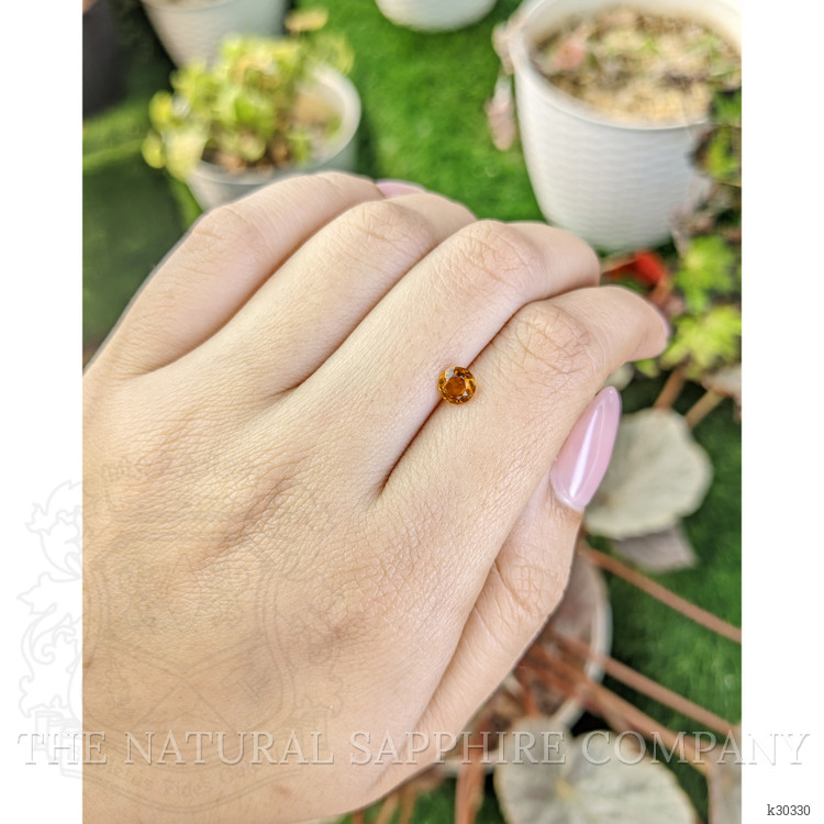 0.46 Ct. Yellowish Orange Citrine from Ceylon (Sri Lanka)