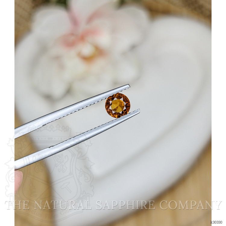 0.46 Ct. Yellowish Orange Citrine from Ceylon (Sri Lanka)