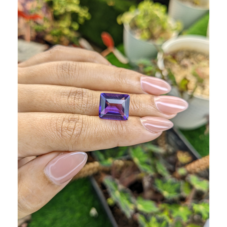 8.58 Ct. Purple Amethyst from Brazil