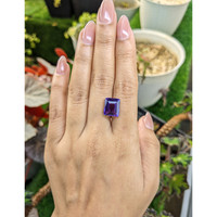 6.43 Ct. Purple Amethyst from Brazil Life Style