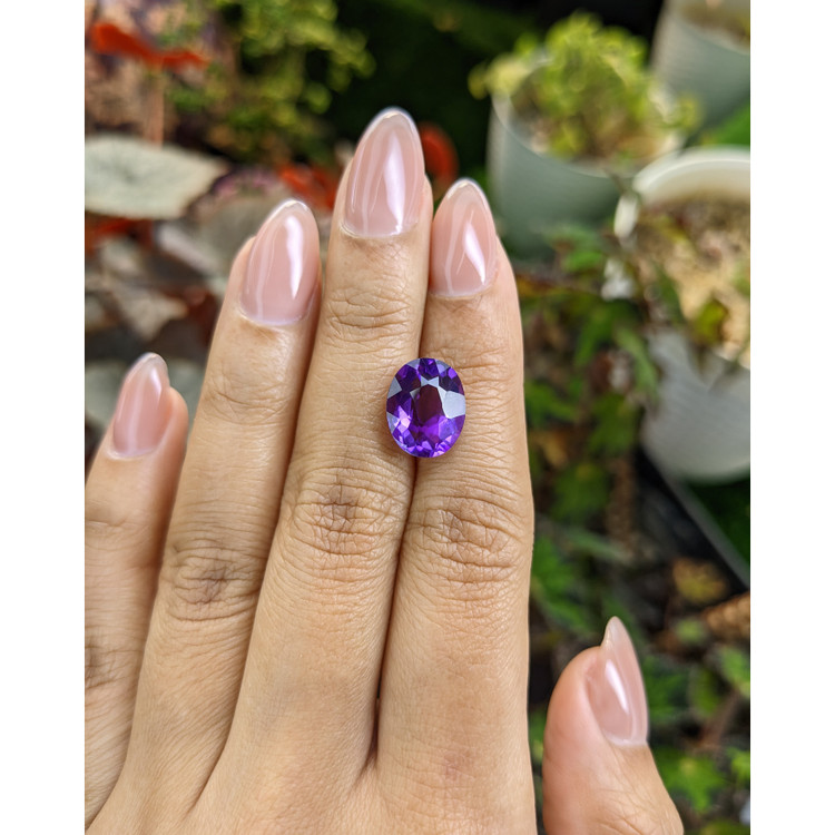 4.87 Ct. Purple Amethyst from Brazil