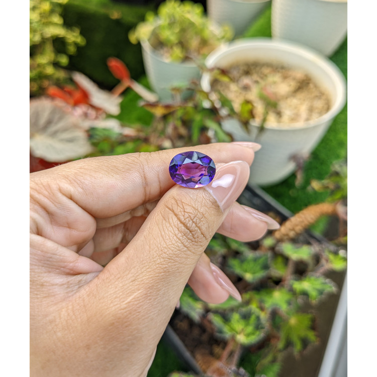 5.66 Ct. Purple Amethyst from Brazil