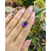 5.66 Ct. Purple Amethyst from Brazil Life Style