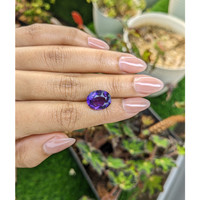 5.68 Ct. Purple Amethyst from Brazil Life Style