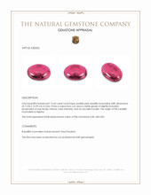 15.63 Ct. Reddish Pink Cabochon Rubellite Tourmaline from Nigeria Appraisal