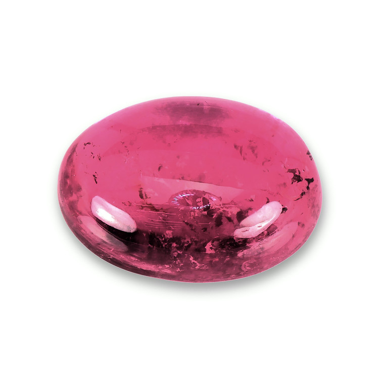 15.63 Ct. Reddish Pink Cabochon Rubellite Tourmaline from Nigeria