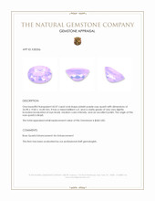 42.07 Ct. Pinkish Purple Rose Quartz from Brazil Appraisal
