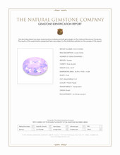 42.07 Ct. Pinkish Purple Rose Quartz from Brazil Scan Report