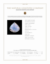 1.10 Ct. White Moonstone from Ceylon (Sri Lanka) Scan Report