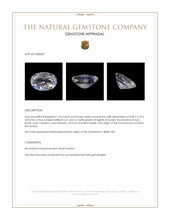1.05 Ct. White Moonstone from Ceylon (Sri Lanka) Appraisal