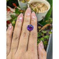 5.05 Ct. Purple Amethyst from Brazil Life Style