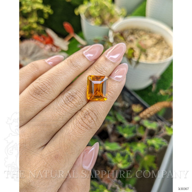 12.69 Ct. Yellowish Orange Citrine from Brazil