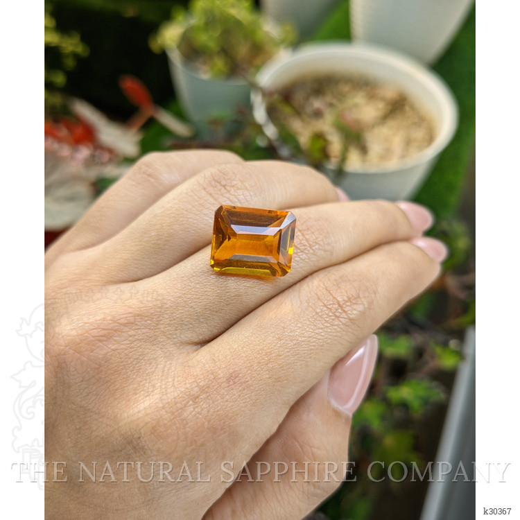12.69 Ct. Yellowish Orange Citrine from Brazil
