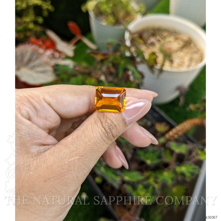 12.69 Ct. Yellowish Orange Citrine from Brazil