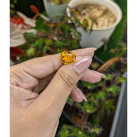 5.35 Ct. Orangish Yellow Citrine from Brazil Life Style