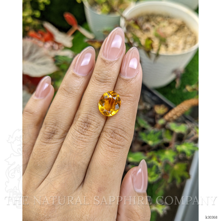 5.35 Ct. Orangish Yellow Citrine from Brazil