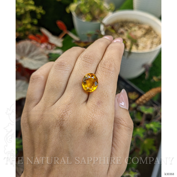 5.35 Ct. Orangish Yellow Citrine from Brazil