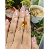 6.25 Ct. Yellowish Orange Citrine from Brazil Life Style