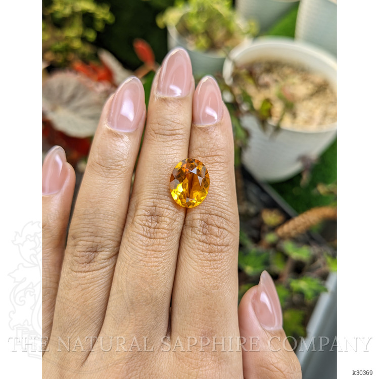 6.25 Ct. Yellowish Orange Citrine from Brazil