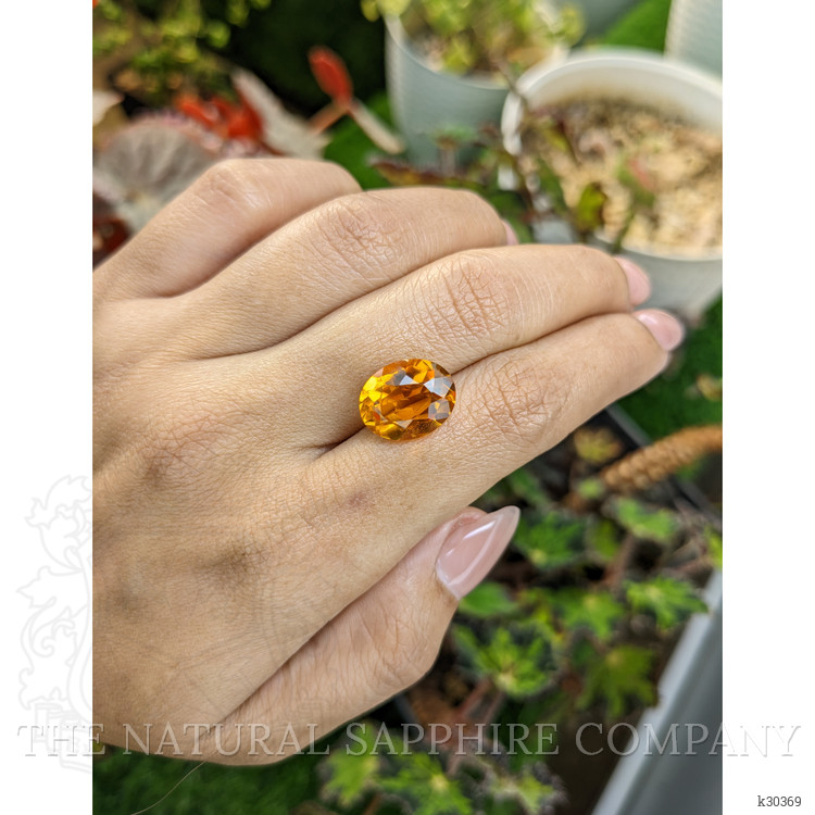 6.25 Ct. Yellowish Orange Citrine from Brazil