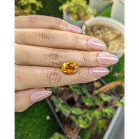 6.25 Ct. Yellowish Orange Citrine from Brazil Life Style