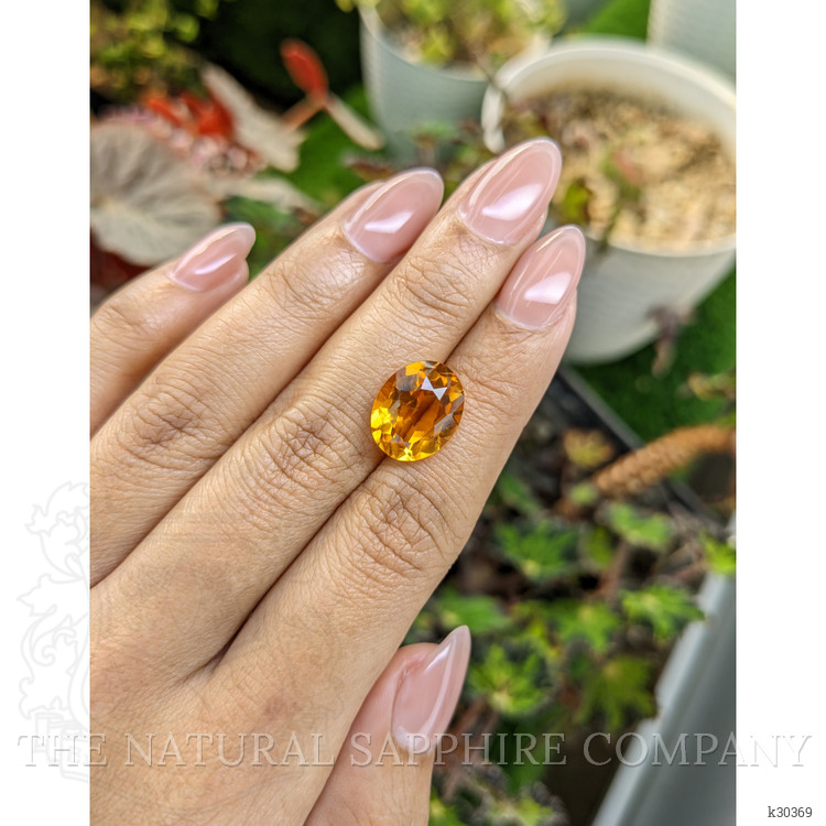 6.25 Ct. Yellowish Orange Citrine from Brazil