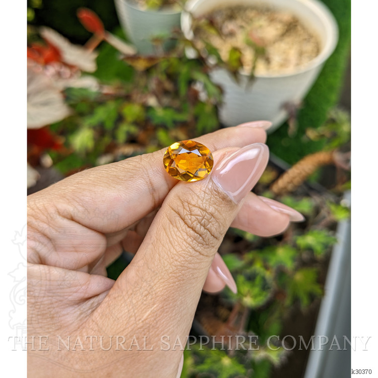 4.87 Ct. Orangish Yellow Citrine from Brazil