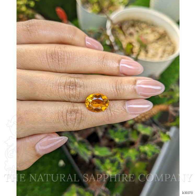 4.87 Ct. Orangish Yellow Citrine from Brazil