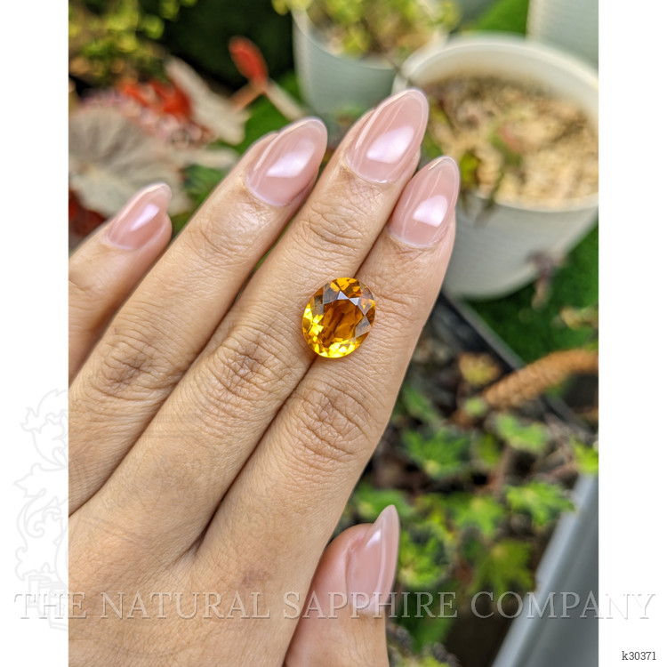 5.56 Ct. Orangish Yellow Citrine from Brazil