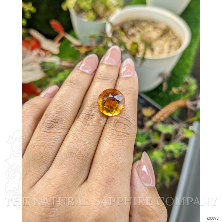 10.90 Ct. Orange Citrine from Brazil