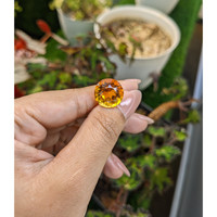 10.90 Ct. Orange Citrine from Brazil Life Style