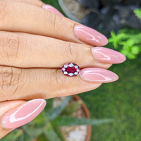 1.57 Ct. Purplish Pink Garnet from Tanzania Life Style