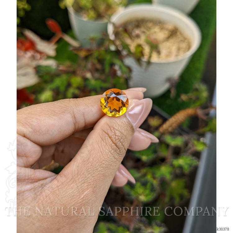 6.87 Ct. Yellowish Orange Citrine from Brazil
