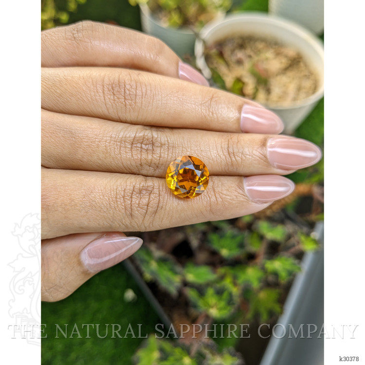 6.87 Ct. Yellowish Orange Citrine from Brazil