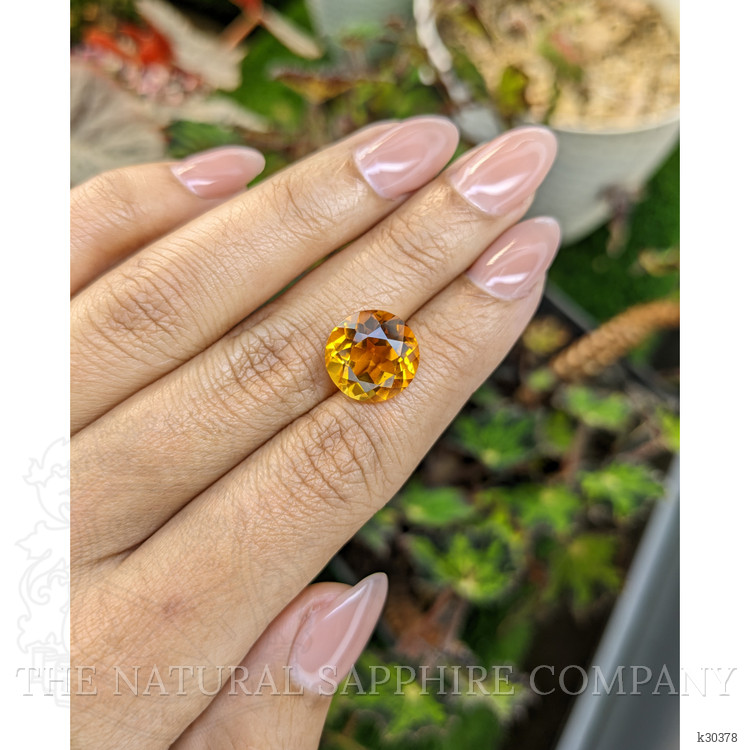 6.87 Ct. Yellowish Orange Citrine from Brazil
