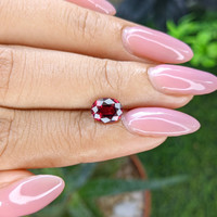 1.57 Ct. Purplish Red Garnet from Tanzania Life Style