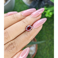 1.57 Ct. Purplish Red Garnet from Tanzania Life Style
