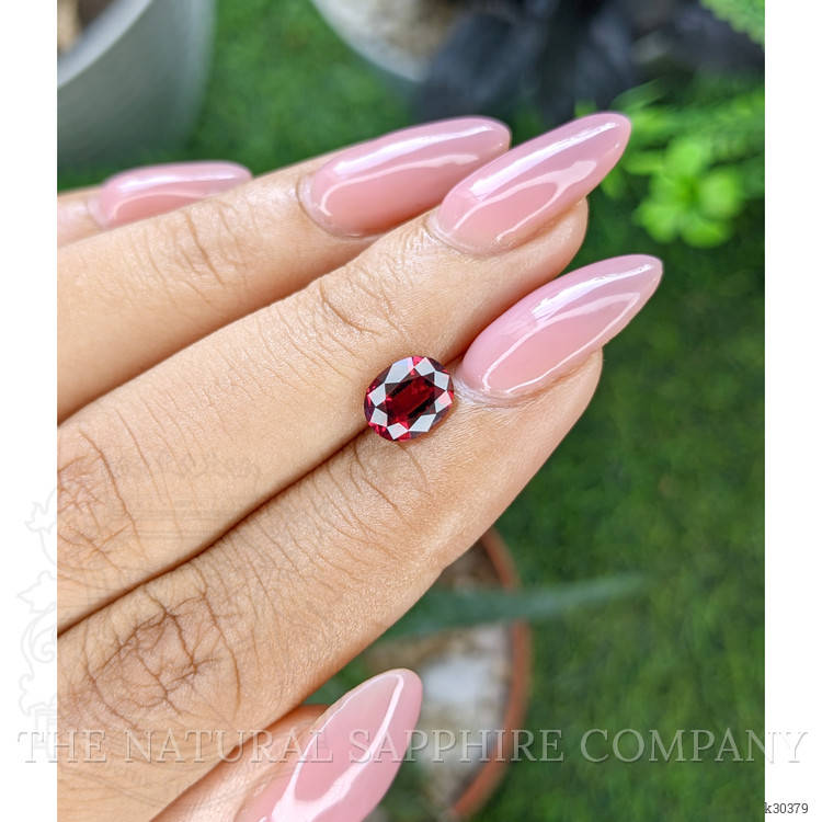 1.57 Ct. Purplish Red Garnet from Tanzania