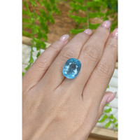 11.66 Ct. Blue Aquamarine from Brazil Life Style