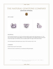 6.39 Ct. Pinkish Purple Kunzite from Brazil Appraisal