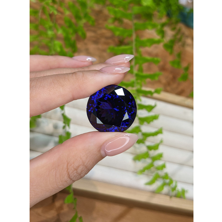 60.03 Ct. Violetish Blue Tanzanite from Tanzania