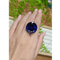 60.03 Ct. Violetish Blue Tanzanite from Tanzania Life Style