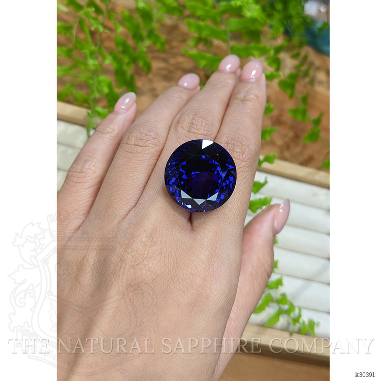 60.03 Ct. Violetish Blue Tanzanite from Tanzania