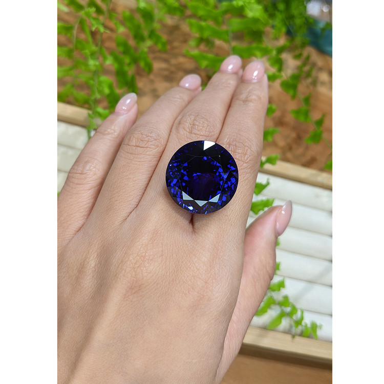 60.03 Ct. Violetish Blue Tanzanite from Tanzania