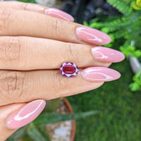 1.96 Ct. Purplish Pink Garnet from Tanzania Life Style